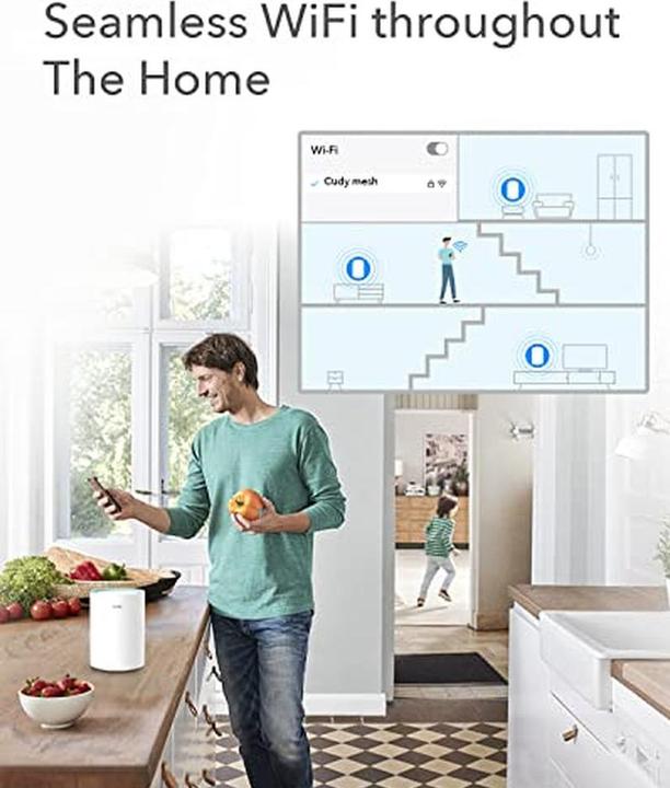 Produktbild Cudy M1300 1-PACK mesh wi-fi system Dual-band ( / ) Wi-Fi 5 (802.11ac) White Internal