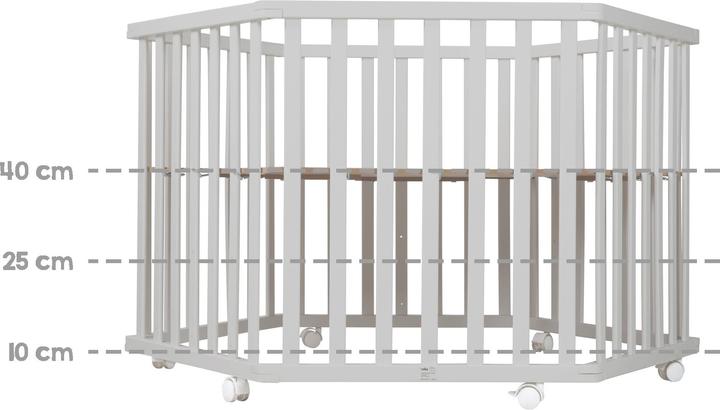 Actual product image Roba Playpen 6-cornered star charm (118.50 cm, 103.50 cm, MDF)