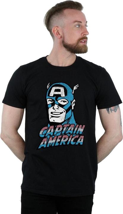 Produktbild Captain America Distressed TShirt (3XL)