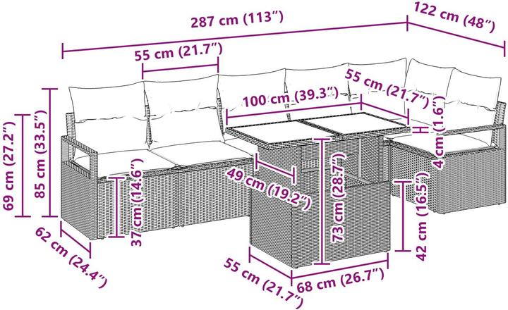 Immagine prodotto vidaXL Outdoor-Sofa