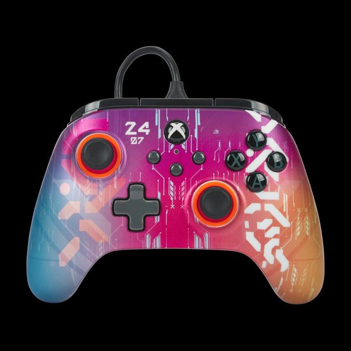 Produktbild PowerA Advantage Wired Controller -peliohjain, Purple Camo, Xbox (Xbox Series S, Xbox Series X)