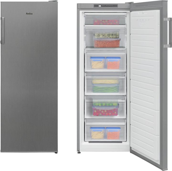 Produktbild Amica Amic GefSch GSN 324 160 E, 55cm Edelst. 145cm hoch, noFrost, EEK E (Freistehend, 174 l)