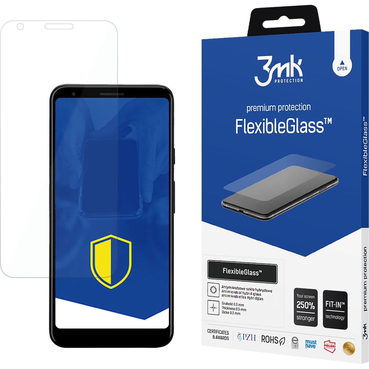 3MK FlexibleGlass Google Pixel 3a XL Szkło Hybrydowe (Google Pixel 3a XL), Pellicola protettiva smartphone