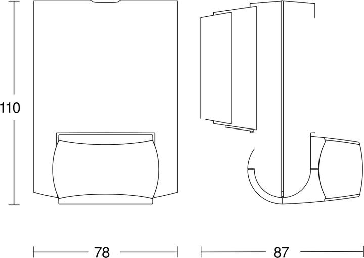 Produktbild Steinel Wand, Aufputz, Einbau PIR-Bewe (12 m)
