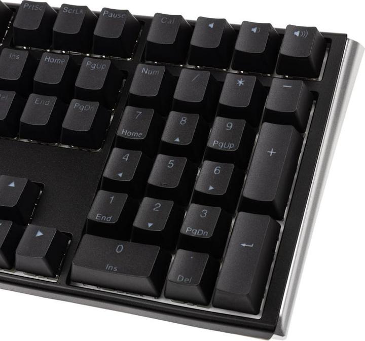 Actual product image Ducky One 3 Classic Black/White Gaming Keyboard, RGB LED - MX-Brown (US) (US, Cable)