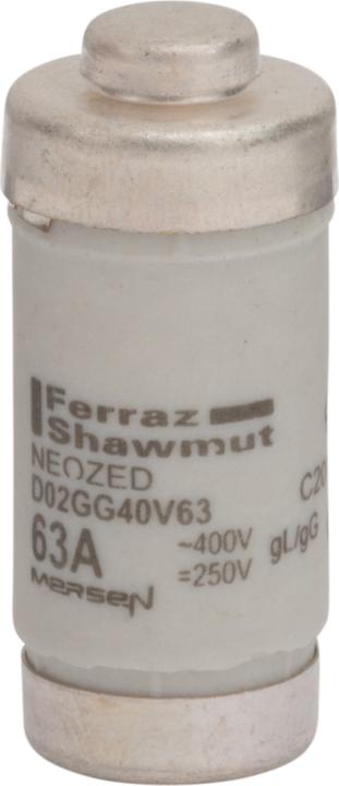 Actual product image Mersen NEOZED fuse link D02 63A copper D02GG40V63 (C201873) (63 A)