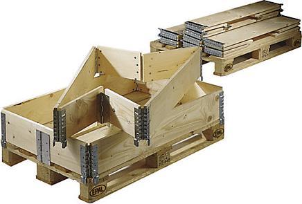 Actual product image kaiserkraft Wooden stacking frame for Euro-size pallet