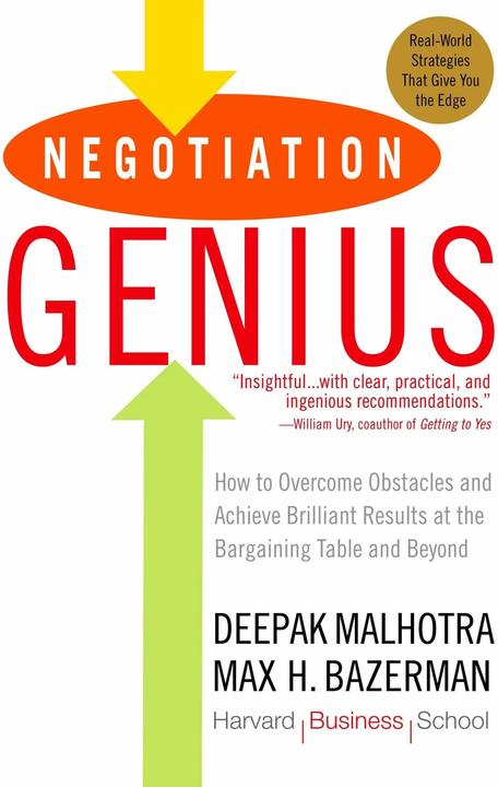 Produktbild Negotiation Genius (Englisch, Deepak Malhotra, Max Bazerman, 2008)