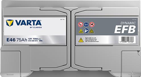 Produktbild Varta Blue Dynamic EFB E46 (12 V, 75 Ah, 730 A)