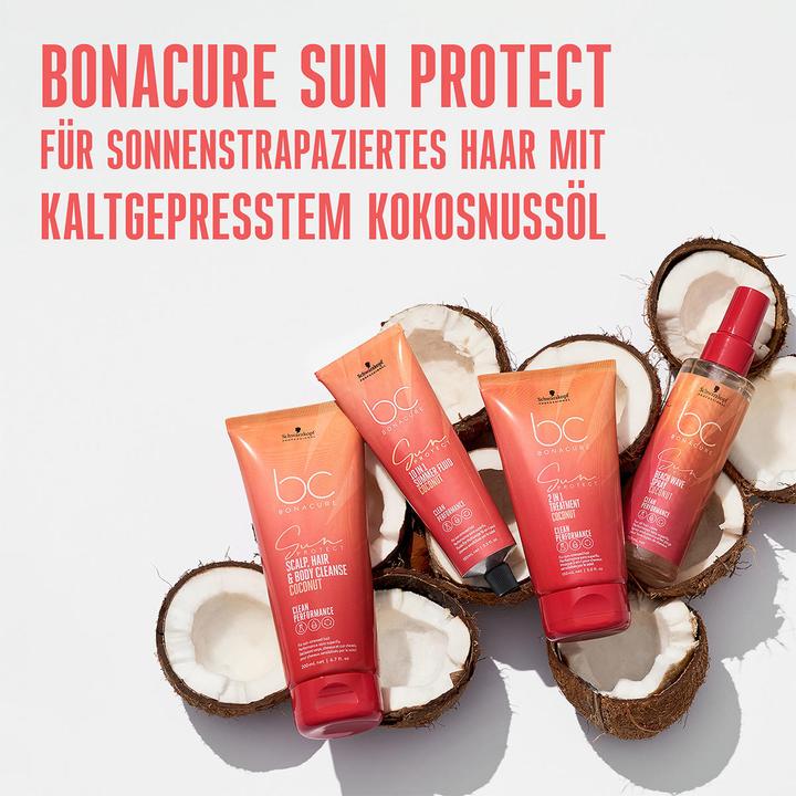 Immagine prodotto Schwarzkopf BC Sun Protect - Scap, Hair & Body Cleanse Coconut (200 ml, Shampoo liquido)