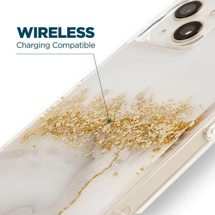 Produktbild Case-Mate Karat - Etui iPhone 14 Plus zdobione złotem (Marble) (Apple iPhone 14 Plus)