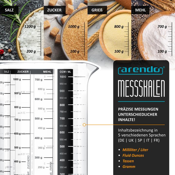 Actual product image Arendo Measuring jug (1000 ml)
