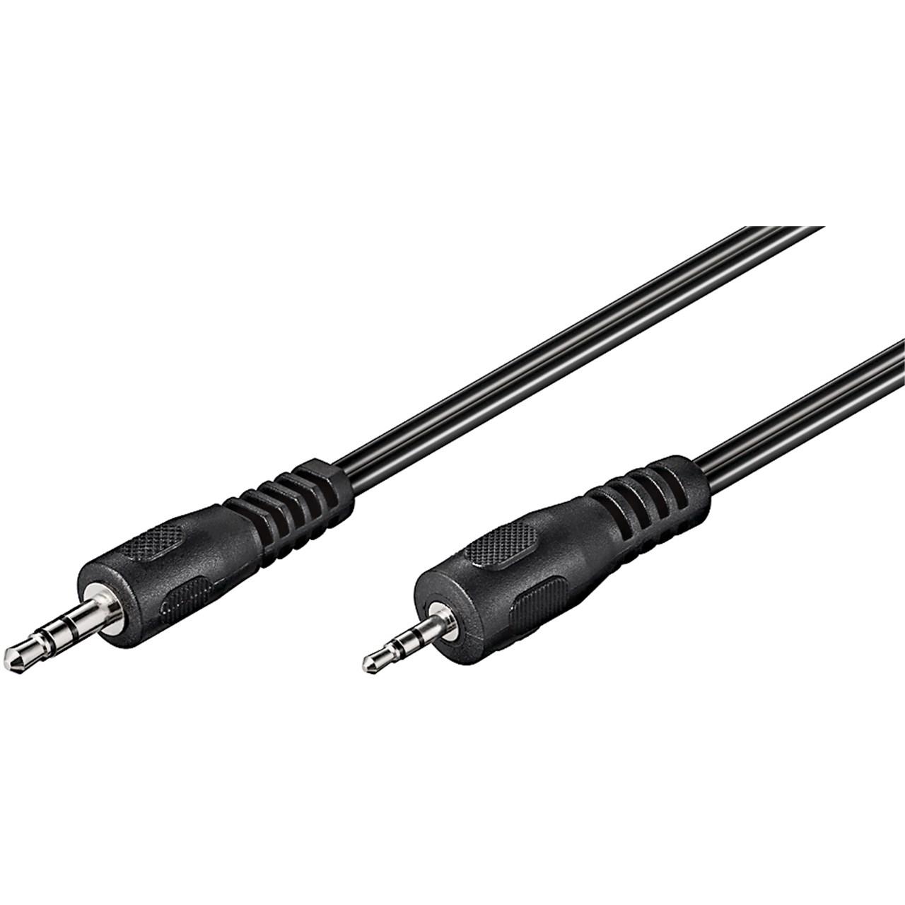 Goobay Audiokabel 3,5mm - 2,5mm (2 m, 3.5mm Klinke (AUX)), Audio Kabel