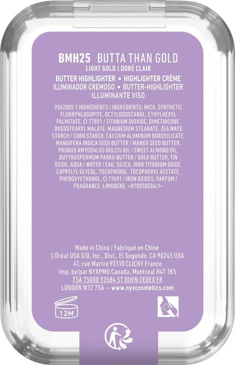 Image du produit NYX Professional Make-Up Nyx Highlight Contour (25, butta than gold, Highlighter)