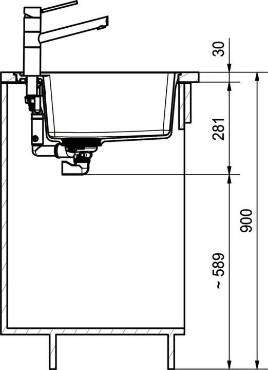 Image du produit Franke 135.0683.047 (Evier encastré, 45 cm)