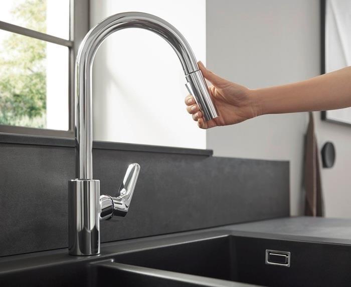Image du produit hansgrohe Focus M41 Einhebel-Küchenarmatur 240, Ausziehbrause, 2 Strahlarten