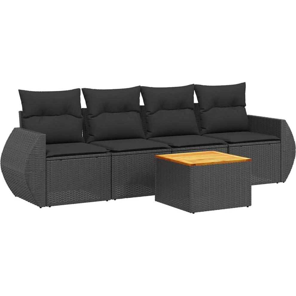 VidaXL, Gartenlounge, 10-tlg. Garten-Lounge-Set mit Kissen