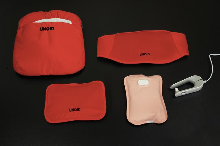 Produktbild Unold 86023 Wärmi Premium Set rot elektr. Heizkissen + Fusswärmekissen (Bettflasche mit Bezug)
