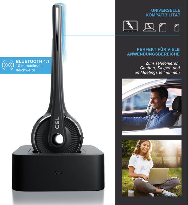 Actual product image CSL Headset (Wireless, USB-A, Microsoft teams, Skype, Zoom)