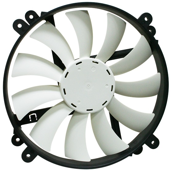 Actual product image NZXT FS-200 Enthusiast Silent Case Fan, blue LED - 200mm (200 mm)