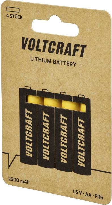 Produktbild Voltcraft Extreme Power Mignon (AA)-Batterie Lithium 2900 mAh 1.5 V 4 St. (4 Stk., AA, 2900 mAh)