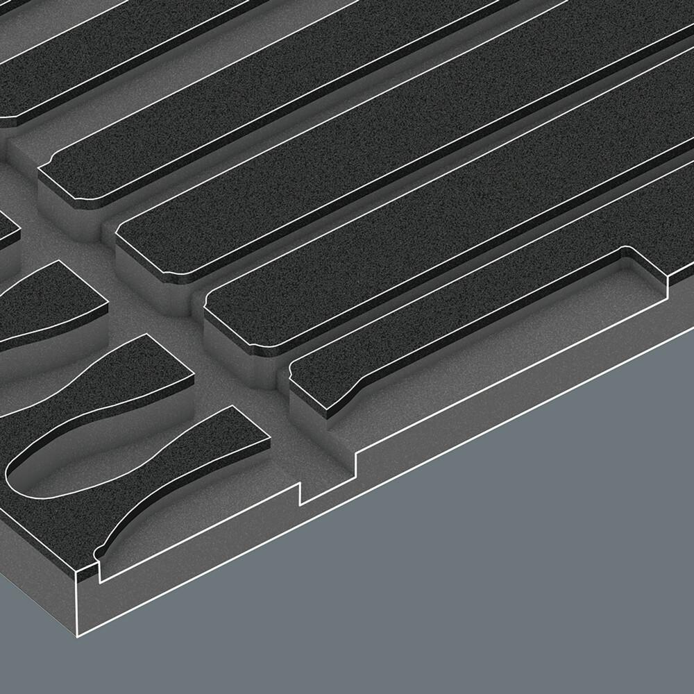 Thumbnail - Wera, Raspel + Feile, 9883 Schaumstoffeinlage PFERD Feilen Set 1 (392 mm)
