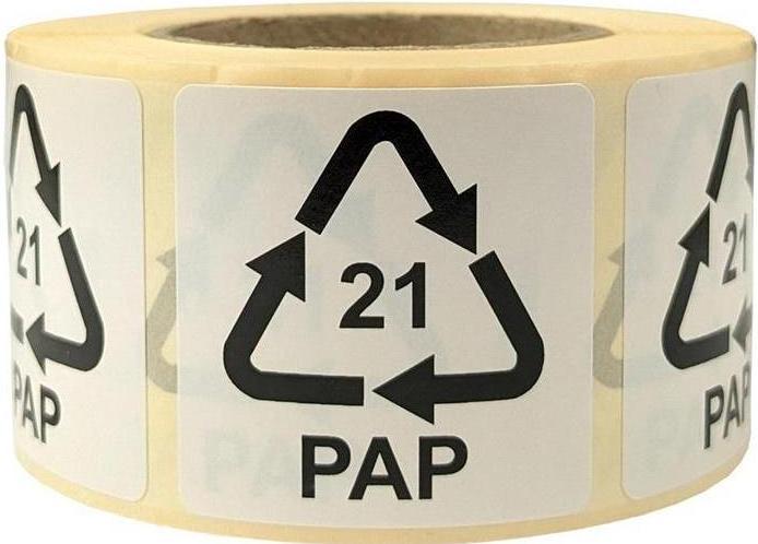 Image du produit Transpak Étiquettes pour l'Italie dimensions 35x35mm film adhésif blanc autocollant impression 21 PAP (sinon