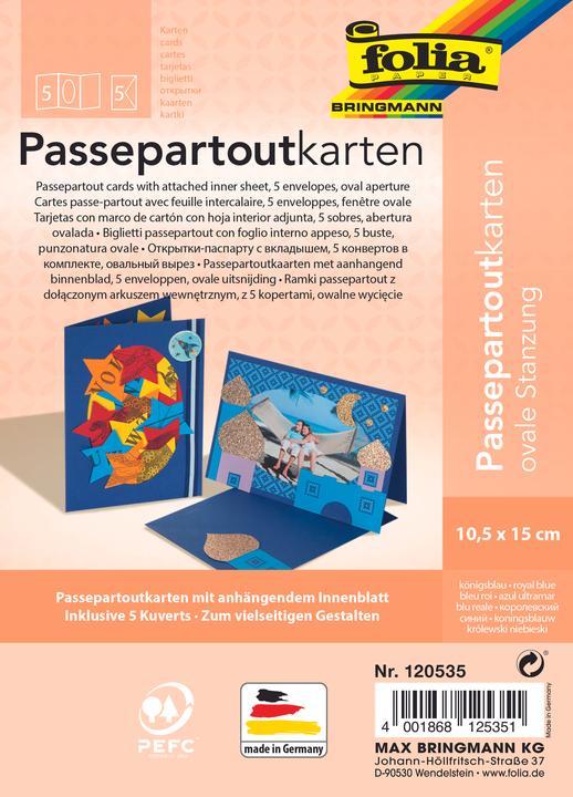 Image du produit Folia Passe-partout 220g/m², ovale (5 pcs)