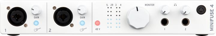 Actual product image Arturia MiniFuse 4 White (6.3mm jack, USB)