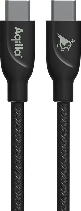 Produktbild Aqiila Cablebird CB11 - USB-C to USB-C Braided cable, 240W (1m) - Black (1 m, USB 2.0, 240 W)