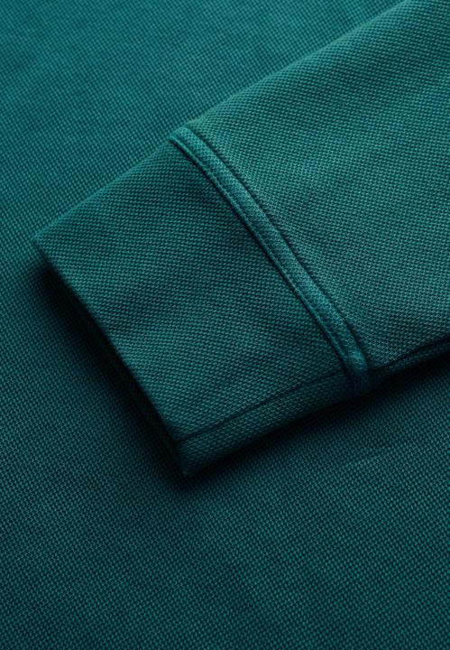Produktbild Superdry Klassischer Pullover mit halblangem Reissverschluss aus Baumwollpikee (L)
