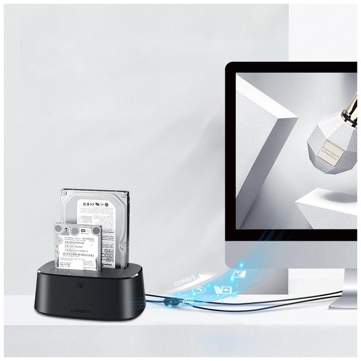 Produktbild Ugreen SATA Hard Drive Docking Station für 2.5" und 3.5" SSD HDD
