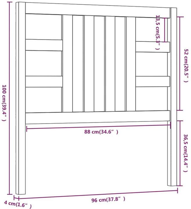 Image du produit VidaXL Lior (96 x 4 x 100 cm)