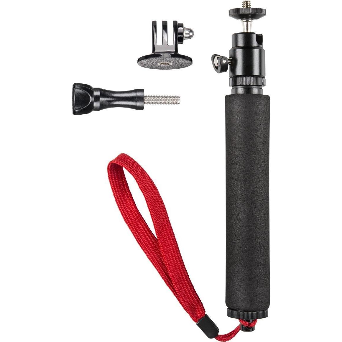 mantona Handstativ für GoPro (Hero 6, Hero 7, Hero 4, Diverse, hero 5), Action Cam Zubehör, Schwarz