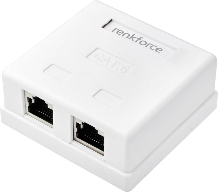 Actual product image Renkforce STP CAT6 surface box, two connections (CAT6)
