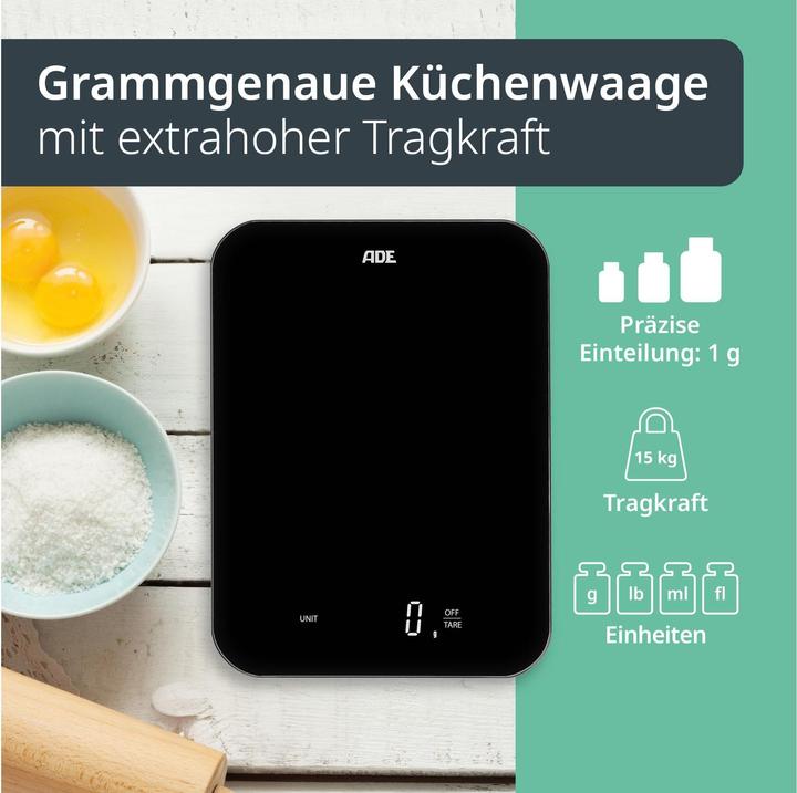 Produktbild ADE Küchenwaage Tessa Schwarz