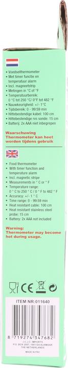 Actual product image Benson Home Kitchen thermometer digital with timer