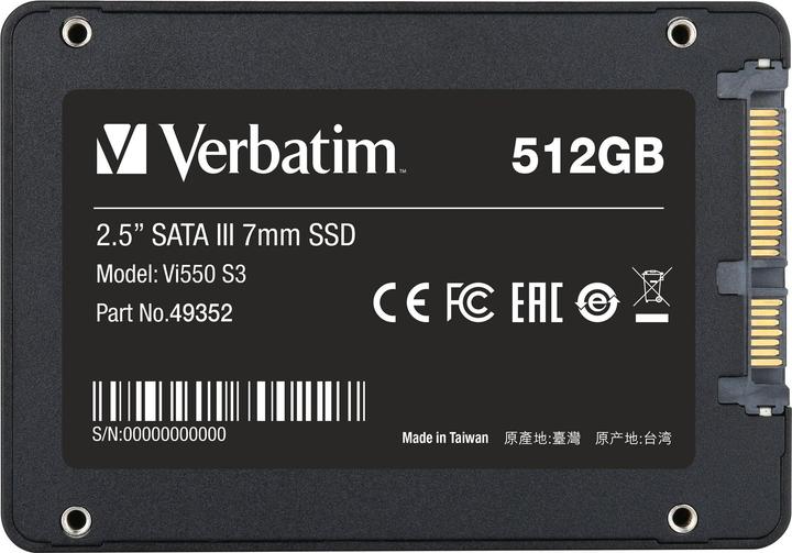 Productafbeelding Verbatim Vi550 S3 (512 GB, 2.5")