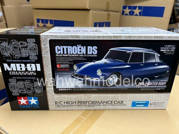 Actual product image Tamiya 1/10RC Citroen DS Blue Painted Body (MB-01)