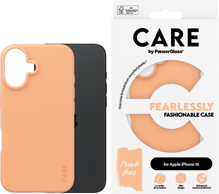 Image du produit PanzerGlass CARE Etui fashionable Peachy iPhone '24 6.1 (Apple iPhone 16)