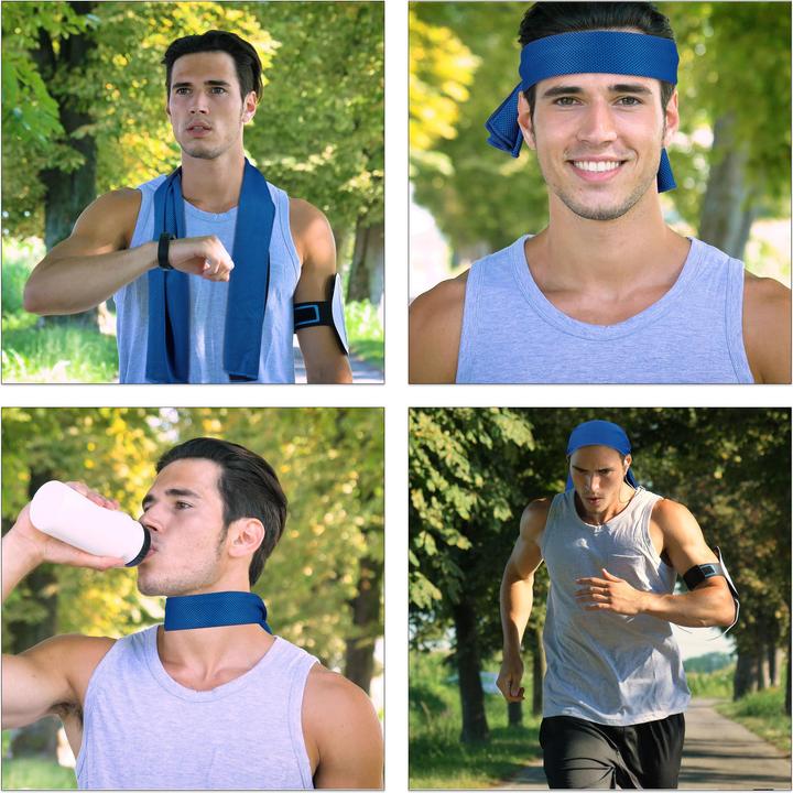 Actual product image Relaxdays Cooling Towel Set, Pack Of 2 (One size)