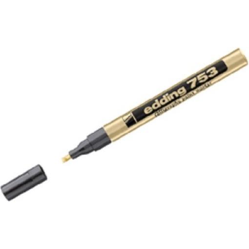 Thumbnail - 10x Edding, Marker, Paint Marker 753 (Gold, 1 mm, 1 x)