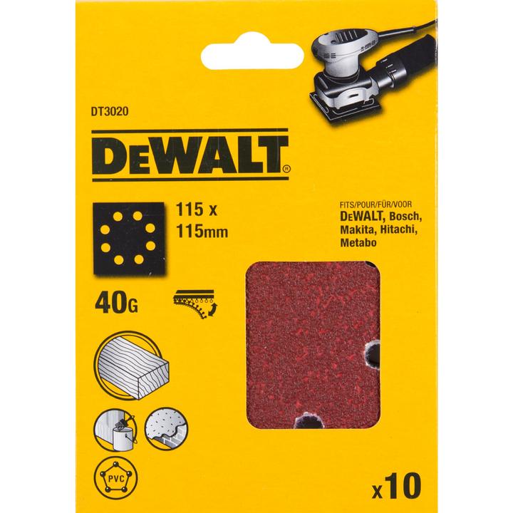 Produktbild DeWalt Schleifpapier Klettfix (40)