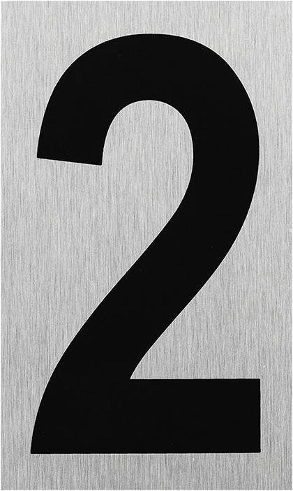 ProPlus Aluminium Türschild " 2 "