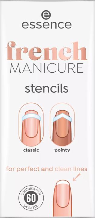 Produktbild essence Schablone French Manicure (Nagellacktrockner, Weiss)
