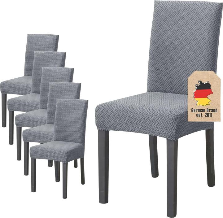 Produktbild Intirilife 6x Stuhlhusse Stuhlüberzug Gemustert