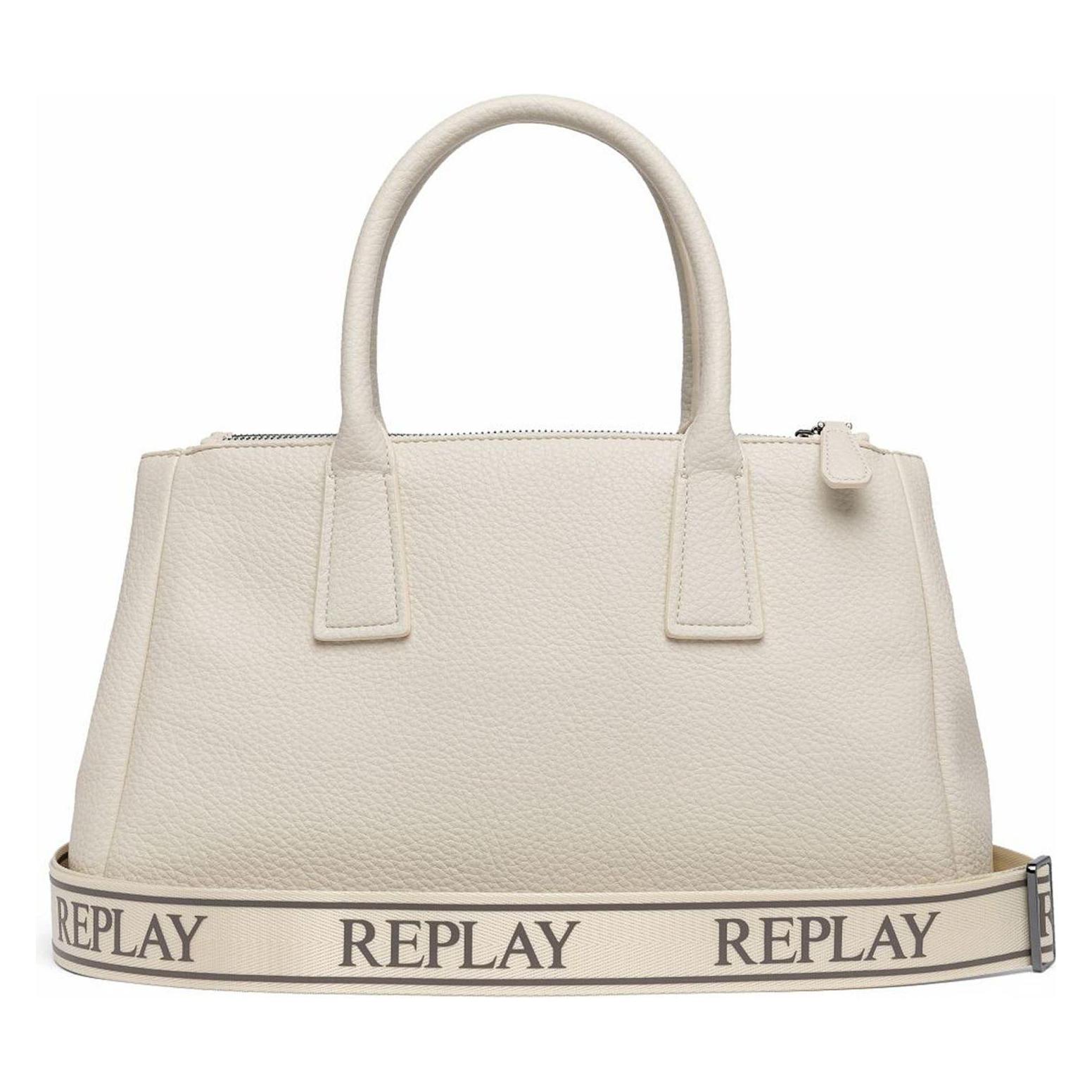 Replay, Damen, Handtasche, Handbag, Beige