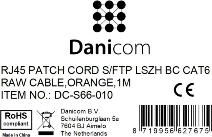 Produktbild Dsit CAT 6 Netzwerkkabel LSOH (CAT6, 1 m)