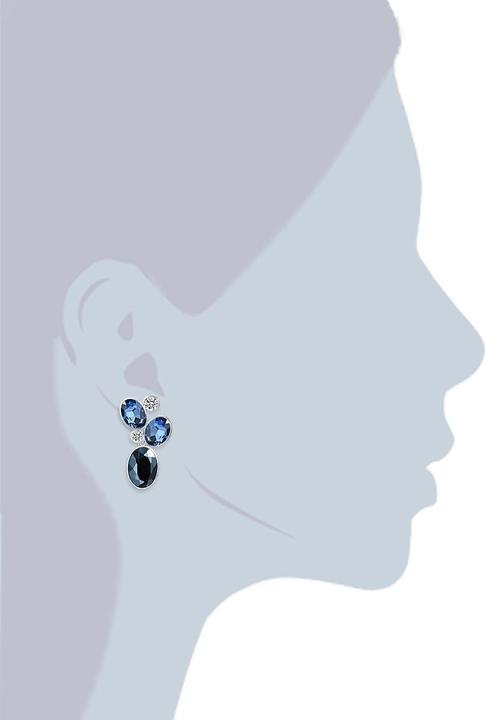 Actual product image Lulu & Jane Ladies metal alloy glass silver - 29361 (Metal alloy)