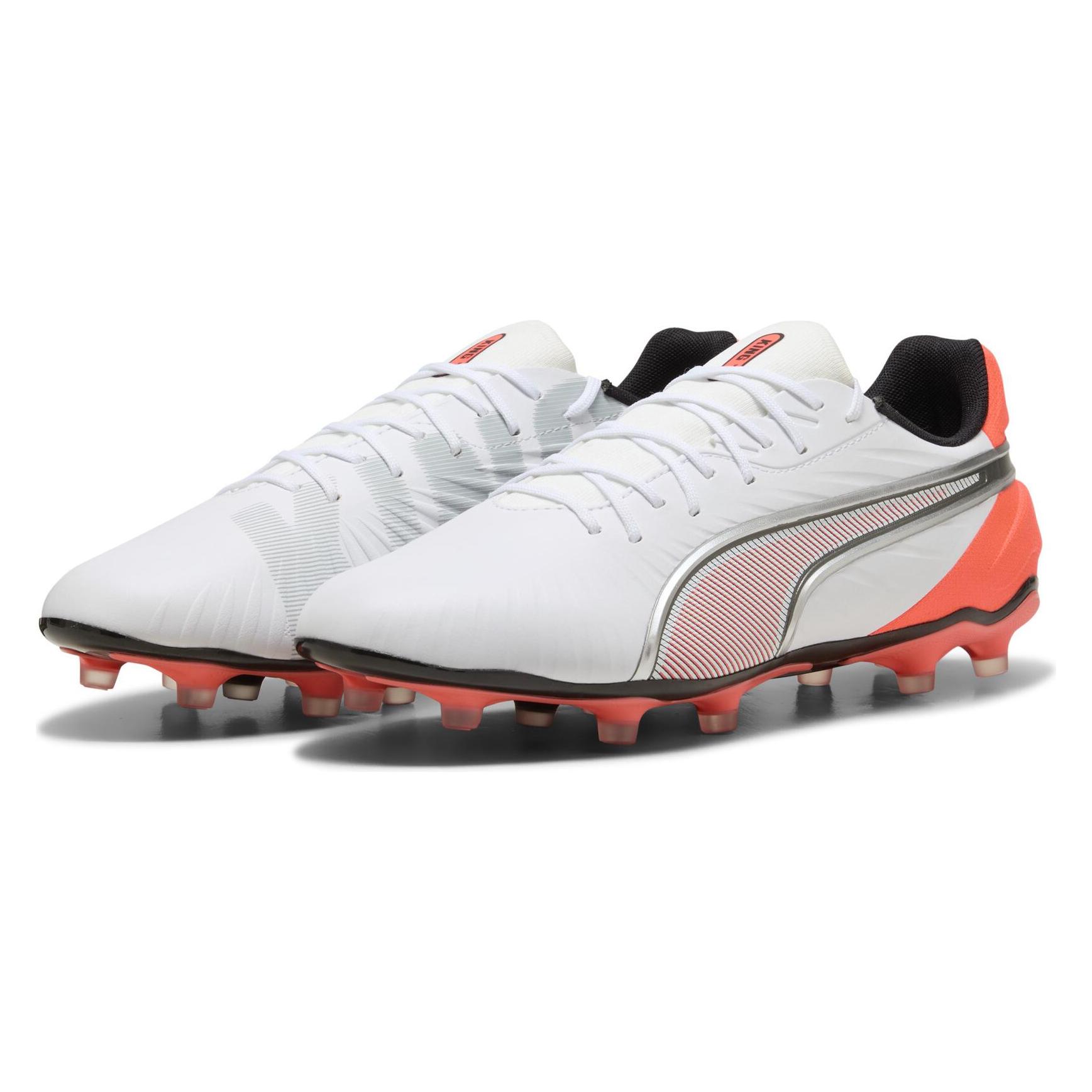 Puma, Herren, Fussballschuhe, King Match Fg/Ag (45), Weiss